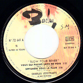Charles Verstraete Et Son Orchestre - Slow Pour Rêver | Barclay (72.649) - 3