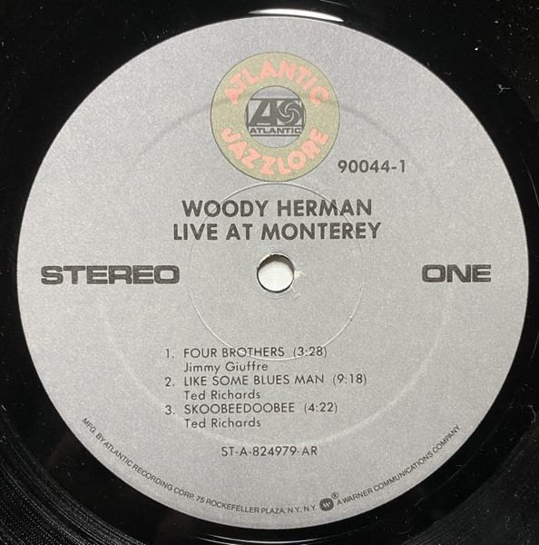 Woody Herman - Live At Monterey | Atlantic (90044-1) - 3