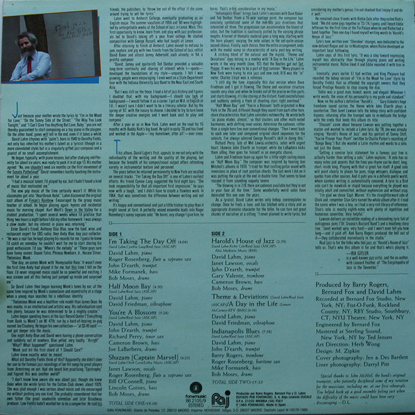 David Lahm - Real Jazz For The Folks That Feel Jazz | Fonomusic (86.2105/9) - 2