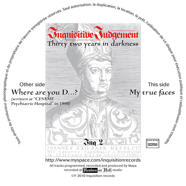 Inquisitive Judgement - Thirty Two Years In Darkness | Inquisition Records (Inq 2) - 2