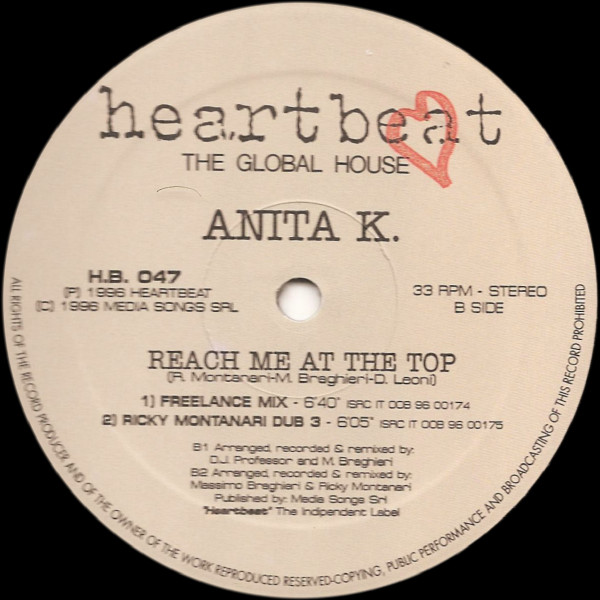 Anita K. - Reach Me At The Top | Heartbeat (HB 047) - 2