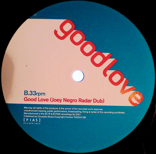 Inner City - Good Love (Joey Negro Mixes) | [PIAS] Recordings (PIASX018R) - 4