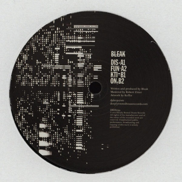Bleak - Disfunktion EP | Deeply Rooted House (DRH039) - main