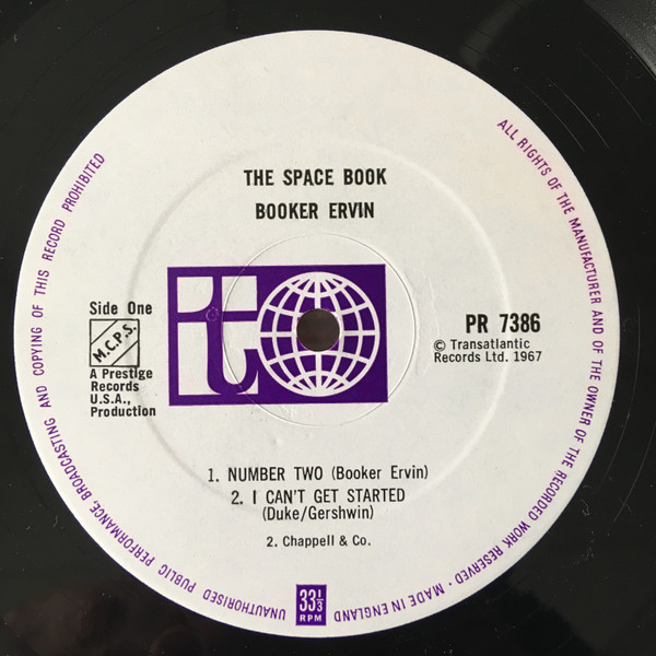 Booker Ervin - The Space Book | Prestige (PR 7386) - 3