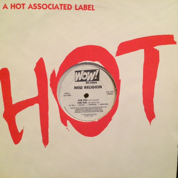 New Religion - For You | Wow! Records (HAL 1270)