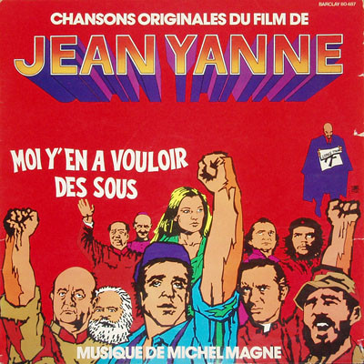 Jean Yanne , Michel Magne - Moi Y'en A Vouloir Des Sous (Chansons Originales Du Film) | Barclay (80 487) - main