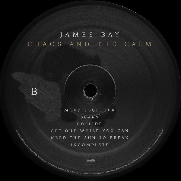 James Bay - Chaos And The Calm | Republic Records (B0022632-01) - 3 James Bay - Chaos And The Calm | Republic Records (B0022632-01) - 3