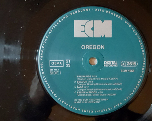 Oregon - Oregon | ECM Records (ECM 1258) - 2