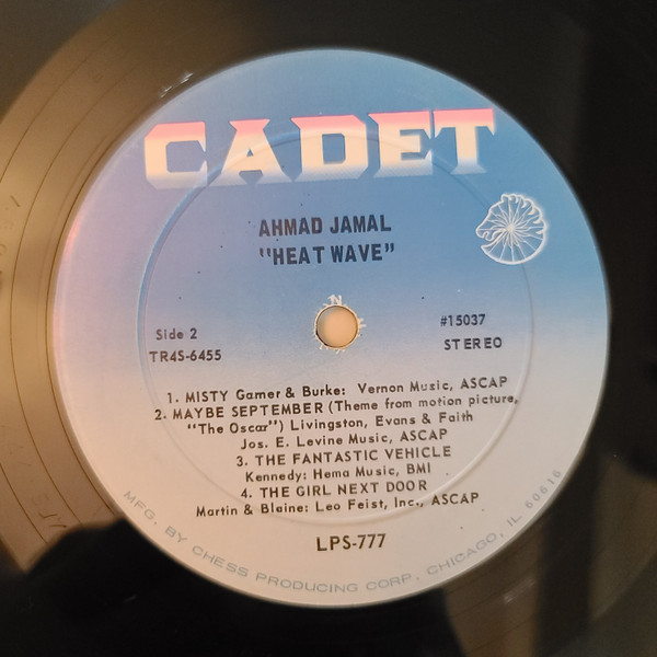 Ahmad Jamal - Heat Wave | Cadet (LPS-777) - 4