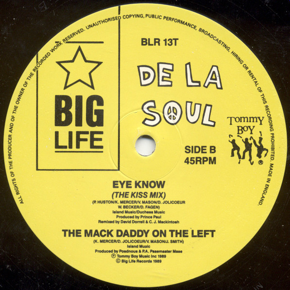 De La Soul - Eye Know | Big Life (BLR 13T) - 4