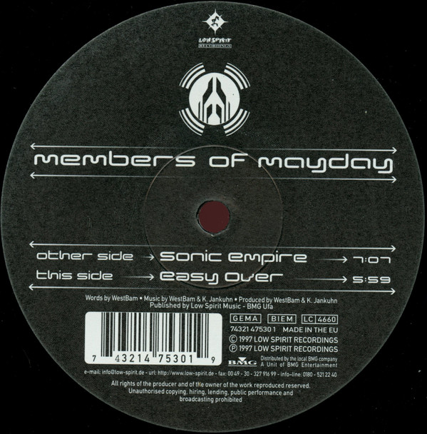 Members Of Mayday - Sonic Empire | Low Spirit Recordings (74321 47530 1) - main