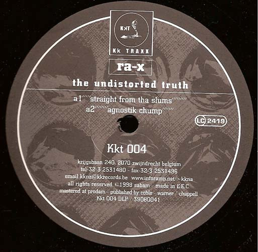 Ra-X - The Undistorted Truth | KK Traxx (KKT 004) - 3