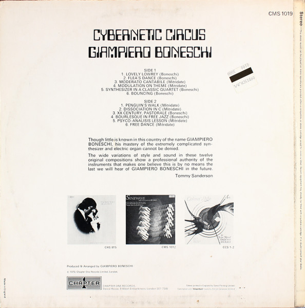 Giampiero Boneschi - Cybernetic Circus | Chapter 1 (CMS 1019) - 2 Giampiero Boneschi - Cybernetic Circus | Chapter 1 (CMS 1019) - 2