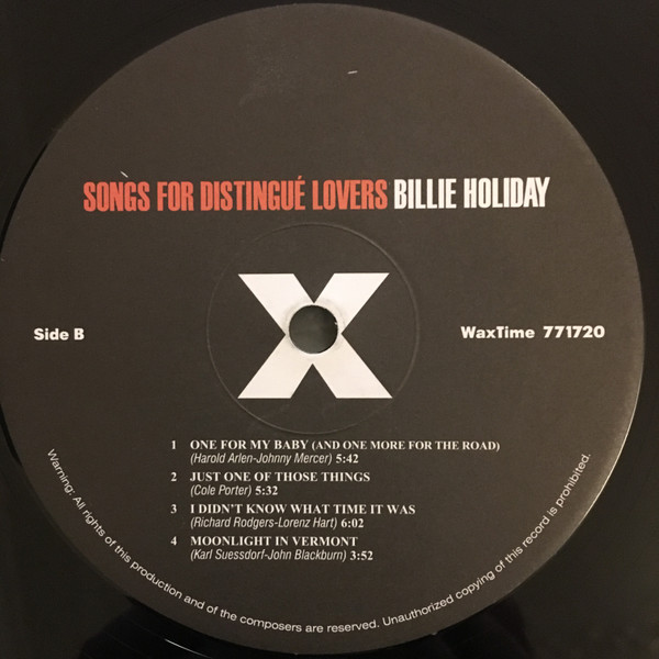 Billie Holiday - Songs For Distingué Lovers | WaxTime (771720) - 4