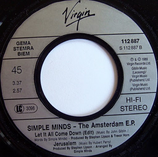 Simple Minds - The Amsterdam EP | Virgin (112 887) - 4 Simple Minds - The Amsterdam EP | Virgin (112 887) - 4