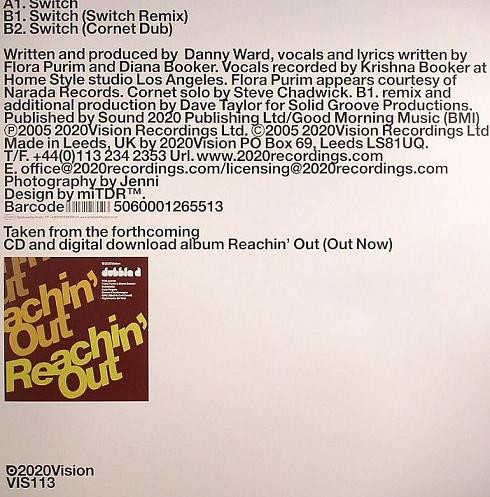 Dubble D Feat. Flora Purim & Diana Moreira Booker - Switch | 20:20 Vision (VIS113) - 2