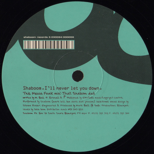 Shaboom - I'll Never Let You Down | Shaboom Records (SHAB005)