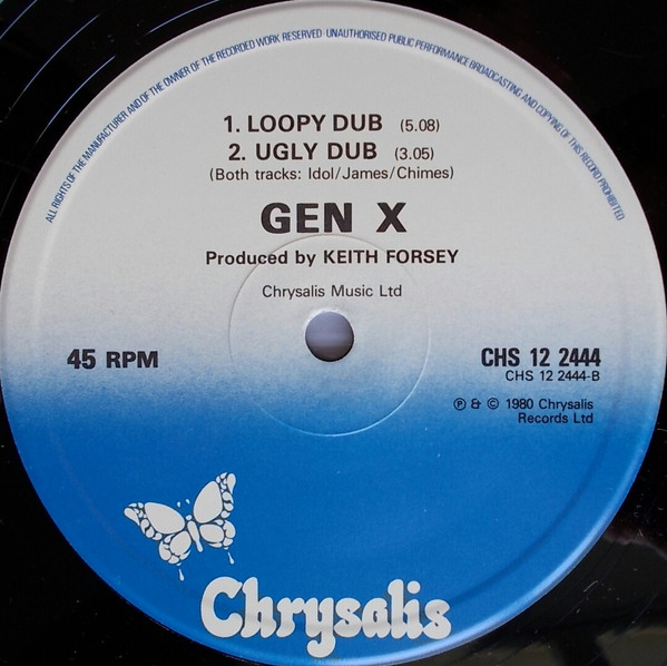 Generation X - Dancing With Myself | Chrysalis (CHS 12 2444) - 4