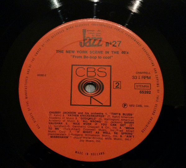 Various - The New York Scene In The 40's: From Be-Bop To Cool | CBS (65392) - 4