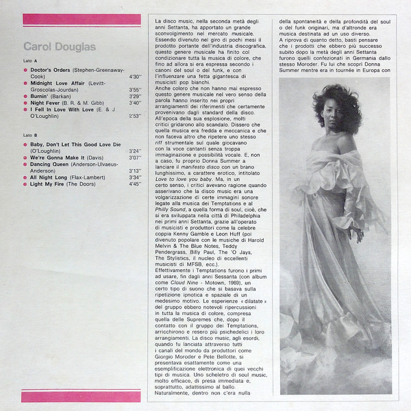 Carol Douglas - Carol Douglas | Curcio (GSR - 85)