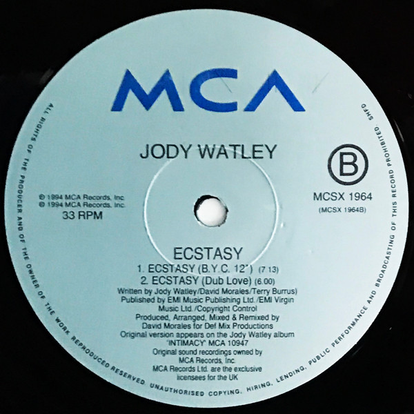Jody Watley - When A Man Loves A Woman / Ecstasy | MCA Records (MCSX 1964) - 3 Jody Watley - When A Man Loves A Woman / Ecstasy | MCA Records (MCSX 1964) - 3