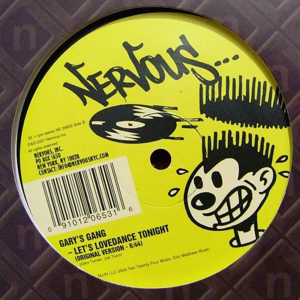 Gary's Gang - Let's Lovedance Tonight (Re-Edit By Danny Krivit) | Nervous Records (NE 20653) - main