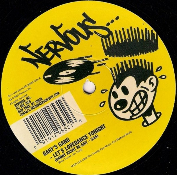 Gary's Gang - Let's Lovedance Tonight (Re-Edit By Danny Krivit) | Nervous Records (NE 20653) - 2