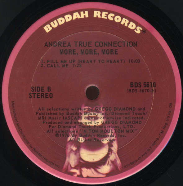 Andrea True Connection - More, More, More | Buddah Records (BDS 5670) - 4