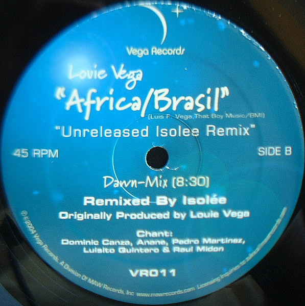 Louie Vega - Africa/Brasil (Unreleased Isolee Remix) | Vega Records (VR011) - 2