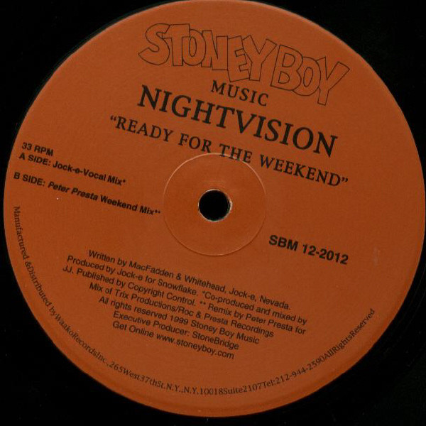 Nightvision - Ready For The Weekend | Stoney Boy Music (SBM 12-2012) - main