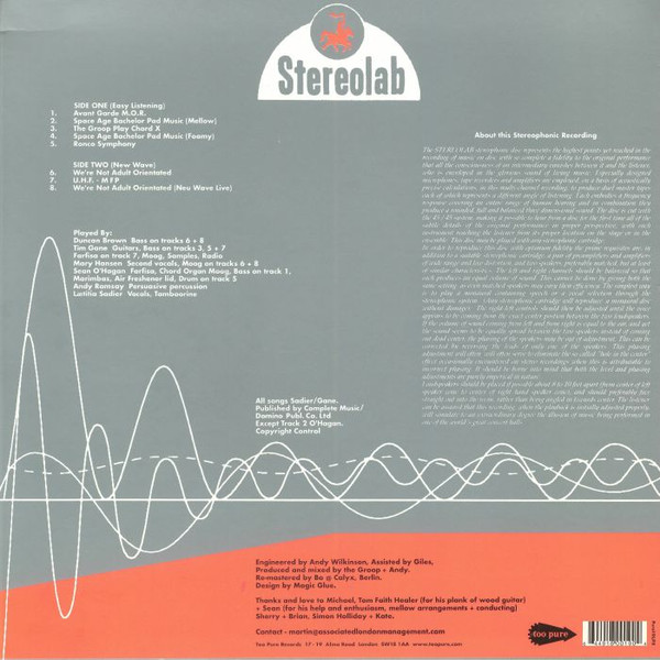 Stereolab - The Groop Played "Space Age Batchelor Pad Music" | Too Pure (Pure19LPX) - 3