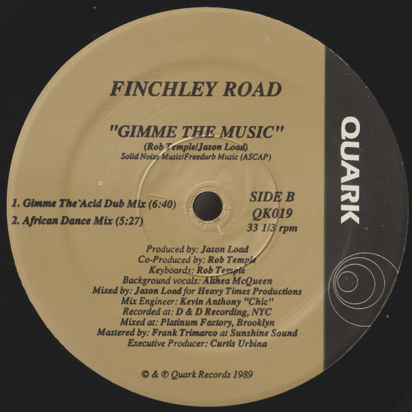 Finchley Road - Gimme The Music | Quark (QK019) - 2 Finchley Road - Gimme The Music | Quark (QK019) - 2