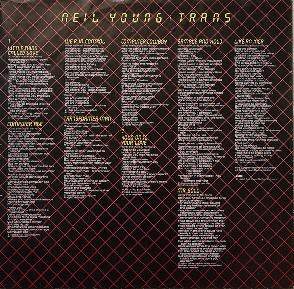 Neil Young - Trans | Geffen Records (GEF 25019) - 6 Neil Young - Trans | Geffen Records (GEF 25019) - 6