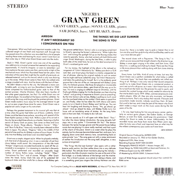 Grant Green - Nigeria | Blue Note (B0031299-01) - 4