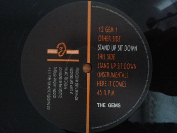 Gems - Stand Up Sit Down | Priority Records (12 GEM 1) - main