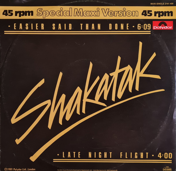 Shakatak - Easier Said Than Done | Polydor (2141 459)
