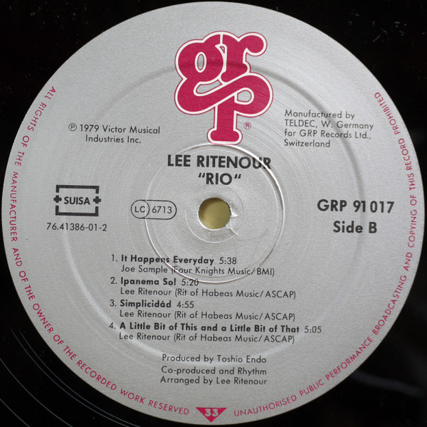 Lee Ritenour - Rio | GRP (GRP 91017) - 4