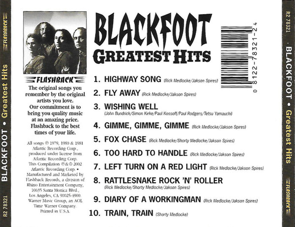 Blackfoot - Greatest Hits | Flashback Records (R2 78321) - 2 Blackfoot - Greatest Hits | Flashback Records (R2 78321) - 2