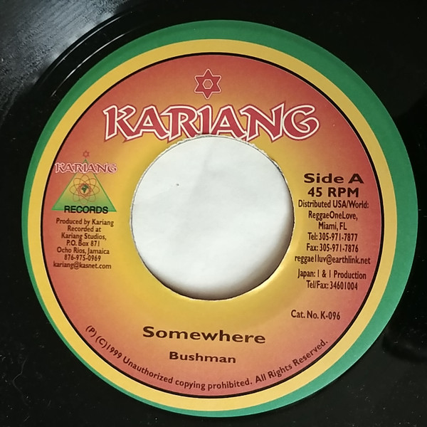 Bushman - Somewhere | Kariang Records (K096)
