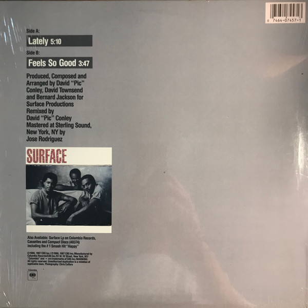 Surface - Lately | Columbia (44 07457) - 2