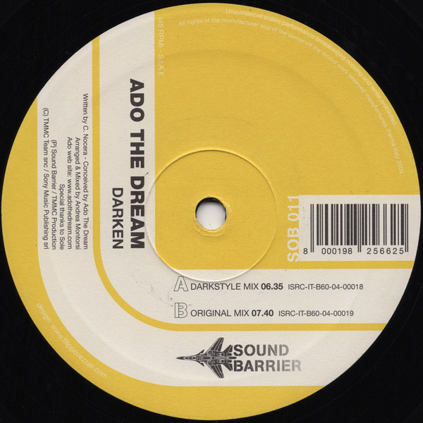 Ado The Dream - Darken | Sound Barrier (SOB 011) - 3 Ado The Dream - Darken | Sound Barrier (SOB 011) - 3