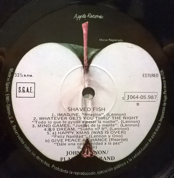 John Lennon / The Plastic Ono Band - Shaved Fish | Apple Records (1 J 064-05987) - 4