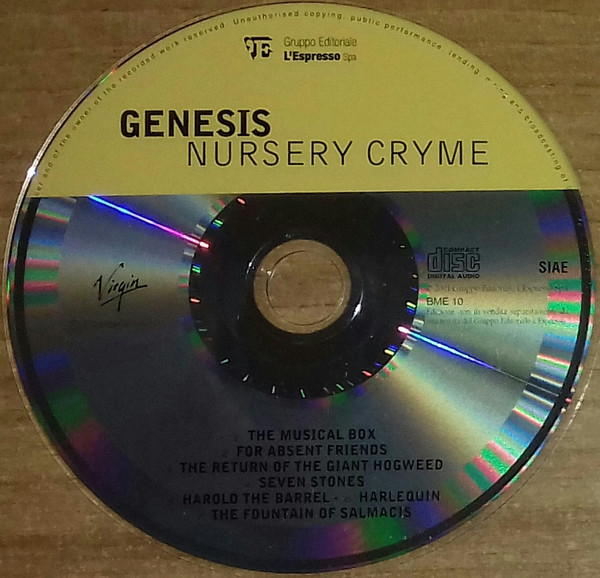 Genesis - Nursery Cryme | Gruppo Editoriale L'Espresso S.p.A. (BME 10) - 2
