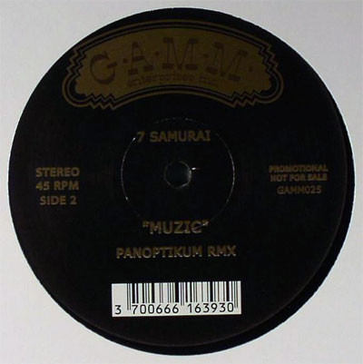 7 Samurai - Muzic | G.A.M.M. (GAMM025) - 2