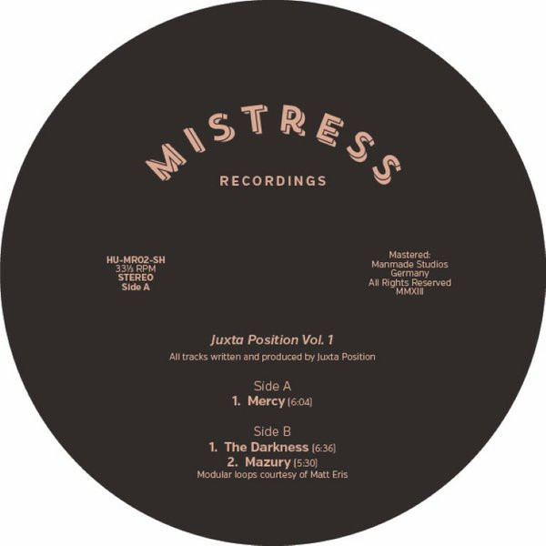 Juxta Position - Juxta Position Vol.1 | Mistress Recordings (HU-MR02-SH)