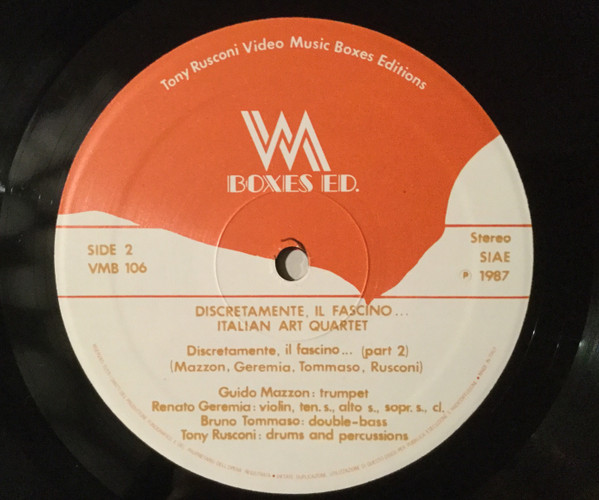 Italian Art Quartet - Discretamente, Il Fascino.... | VM Boxes (VMB 106) - 2