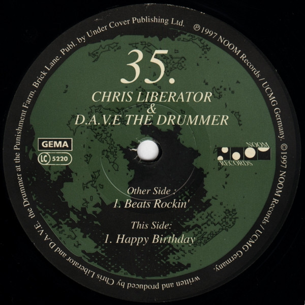 Chris Liberator & D.A.V.E. The Drummer - Beats Rockin' E.P. | Noom Records (NOOM035-6) - main