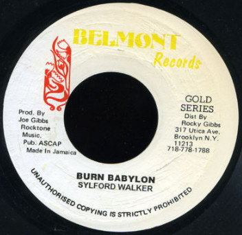 Sylford Walker - Burn Babylon | Belmont Records (none) - main