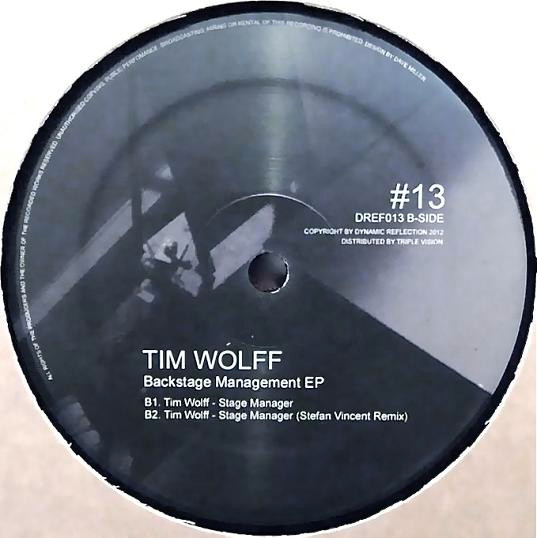 Tim Wolff - Backstage Management EP | Dynamic Reflection (DREF013) - 2