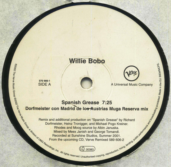 Willie Bobo - Spanish Grease | Verve Records (570 666-1) - 2